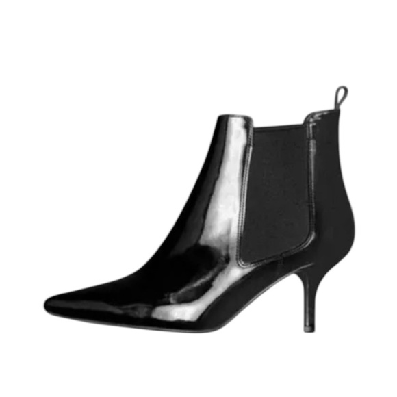 Anine Bing - Stevie Point Toe Ankle Boots Patent Leather Sz 39 - Picture 2 of 14
